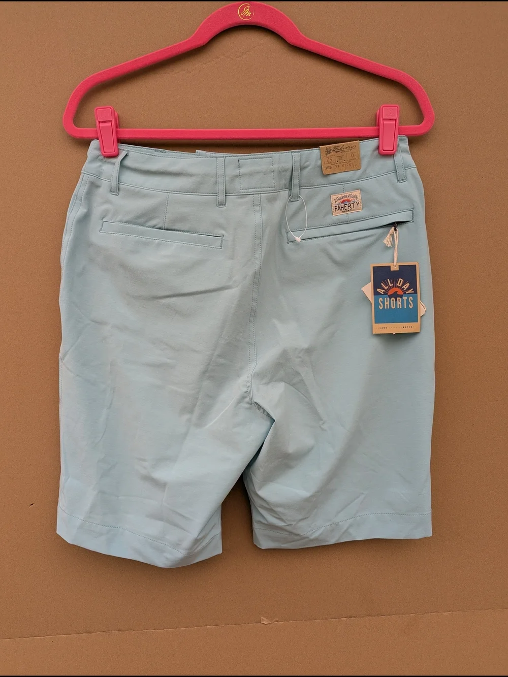 Faherty All Day Shorts 29 Seafoam Blue Green 9